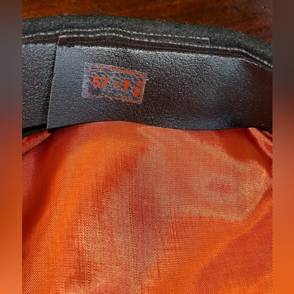 NWOT Greek Fisherman’s cap wool blend black textured size 57-7 1/8 nautical - Picture 4 of 8